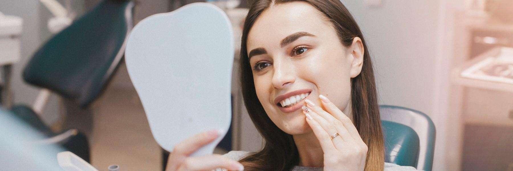 girl after professional teeth whitening in mona vale