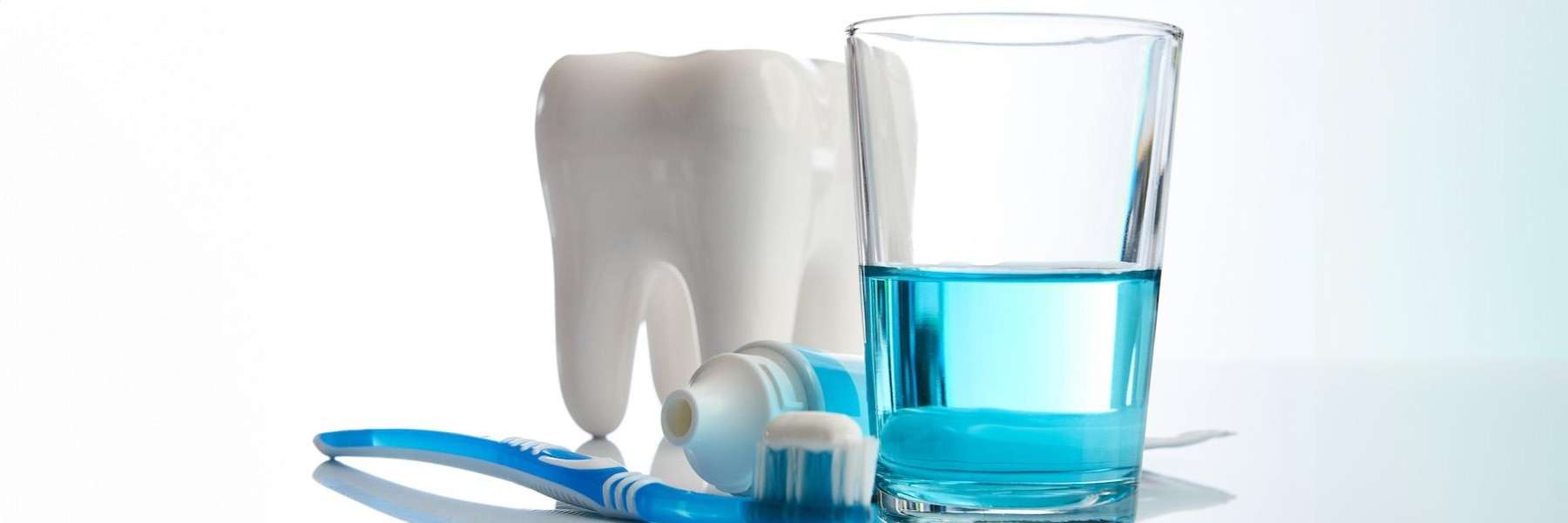 Tooth model and Oral hygiene kit on the table in Mona Vale NSW