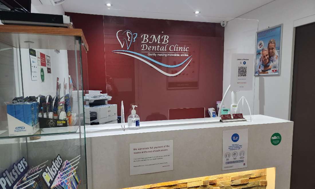 reception area bmb dental clinic mona vale